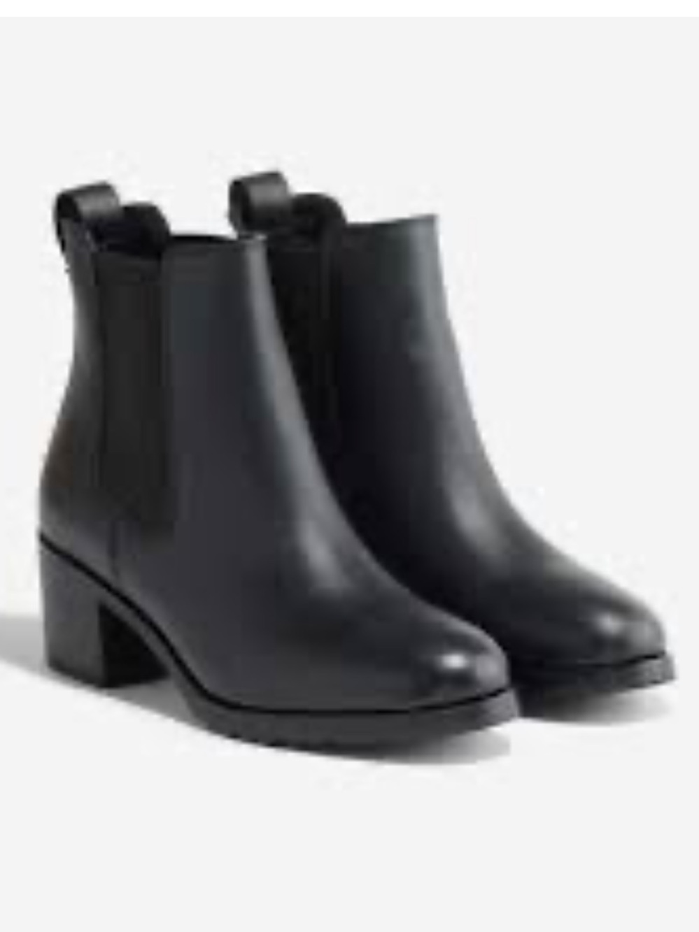 Nisolo Ana Go To Heeled Chelsea Boot Black Leather Womens Size 10